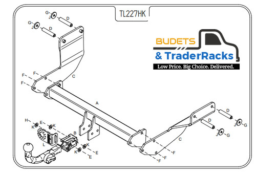 Jaguar type tow bar - x, >