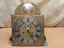 Antique Brass Arched Dial Longcase Clock Movement Sam Pearce London