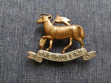 #345 –VICTORIAN/ EDWARDIAN THE QUEEN’S WEST SURREY REGIMENT CAP BADGE
