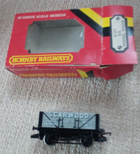 Hornby R716 OO Gauge 5-Plank Open Wagon – “Scarwood Coal Society Ltd" boxed