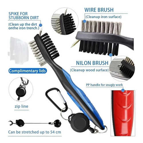 Golf club brush - club,