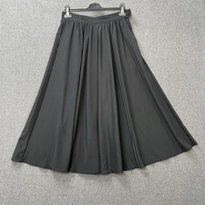 Vintage St Michael woman's skirt size small black full circle midi pockets