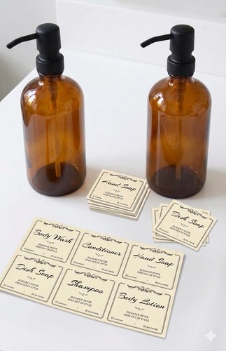 500ml refillable amber - 500ml,