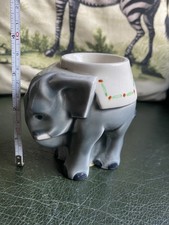 ANTIQUE VINTAGE ABSTRACT ART DECO NOVELTY CERAMIC CIRCUS ELEPHANT EGG CUP