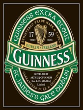 Guinness retro metal - guinness,,