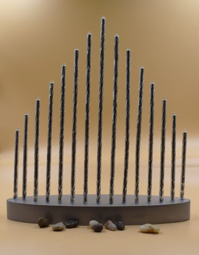 Aluminium tube candle bridge - aluminium,
