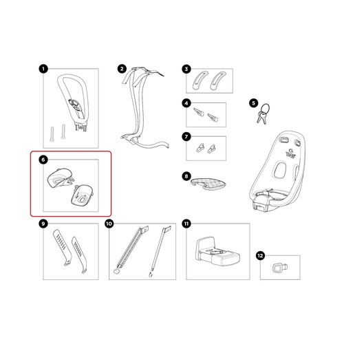 Thule foot support footrest - thule,
