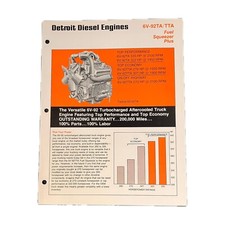 Detroit Diesel Engines Spec Sheet GM 6V-92 TA/TTA  335hp Fuel Squeezer Plus