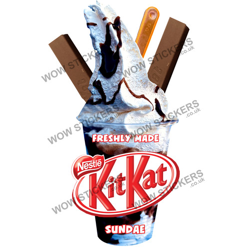 Kit kat ice cream sundae - kat,