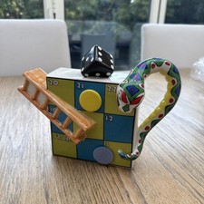 Cardew Design Snakes And Ladders Teapot. Fun & Games Series. 2004. Signed