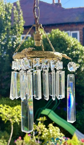 Antique crystal chandelier - crystal,