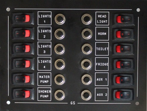 Marine 12way switch circuit - switch,