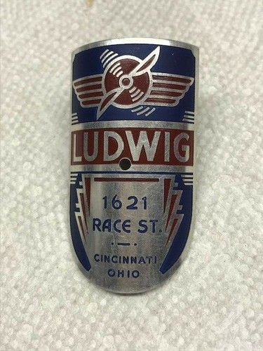 Ludwig bicycle badge nos 1920 - ludwig,
