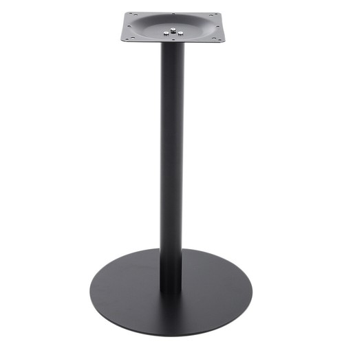 Black round table leg base - round,