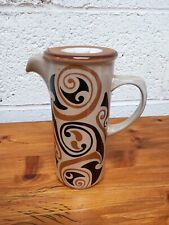 Vintage Laughherne Handmade Stoneware Coffee Tea Pot Retro Welsh  Studio Ceramic