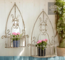 Set of 2 Metal Planters Wall