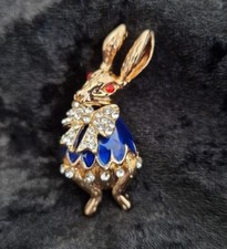 Alice In Wonderland White Rabbit Vintage Inspired Brooch Jewellery Gift 