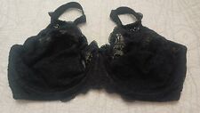 Triumph Amourette Wired And Unpadded T-shirt Black Bra UK Size 36G 
