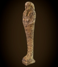 Antique Egyptian Faience Stone Egyptian Ushabti Funerary Figurine Afterlife BC