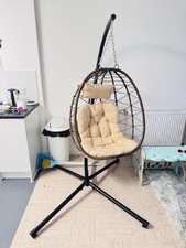 Swing Chair Large Size Hanging Hammock Rope Seat Indoor/Outdoor