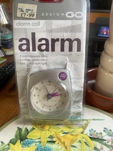 Travel alarm clock with light - travel,