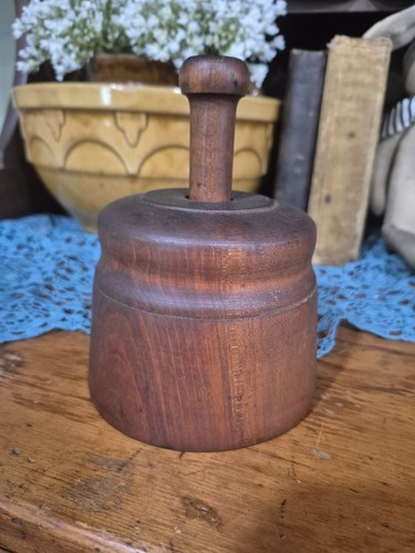 Antique wooden butter mold - wooden,