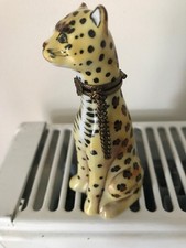 Limoges China Leopard Box with Chain