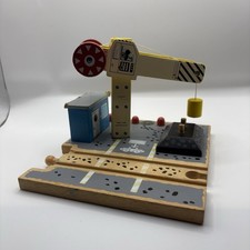 Wooden Train Track Crane