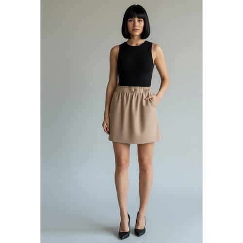 Crew sidewalk skirt camel - sidewalk,
