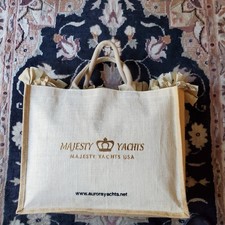 Majesty Yachts USA Burlap Tote