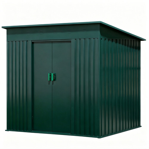 6x4ft green metal outdoor - 6x4ft,
