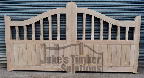 Wooden oak swan neck palisade - wooden,