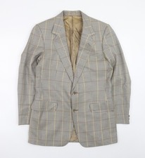 Magee Mens Brown Check Wool