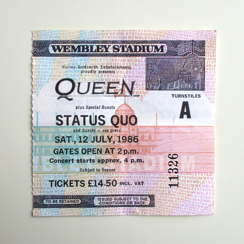 Queen wembley 1986 - 1986, concert
