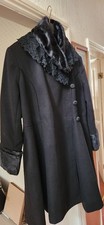 "Hell Bunny" Black Coat, Faux