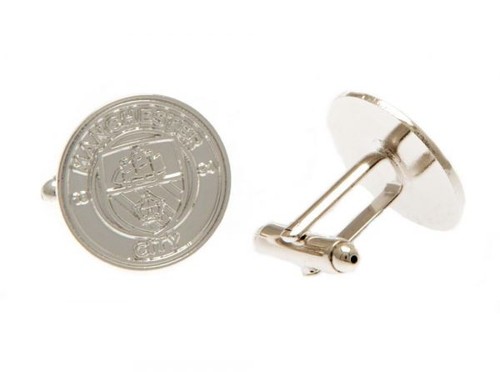 Man city silver plated crest - silver,