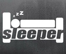 Sleeper vinyl sticker funny