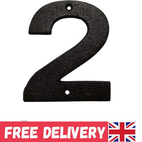 Cast iron house door numbers - iron,