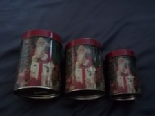 Set of 3 Christmas Themed Tins
