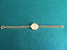 Gold Plated SOS Talisman St. Christopher Wrist Bracelet G 957508