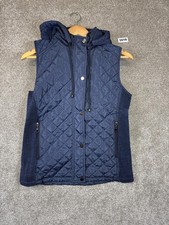 Cissy & Co Navy Quilted Hooded