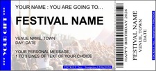 Personalised Festival Ticket