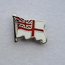 Enamel Royal Navy White Ensign