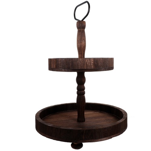 Wooden tiered cake - cake, stand