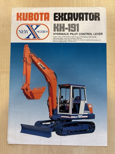 Kubota 191 excavator - kubota, kh-191