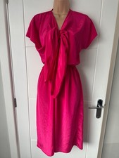 Cockney Rebel Pink Satin Midi