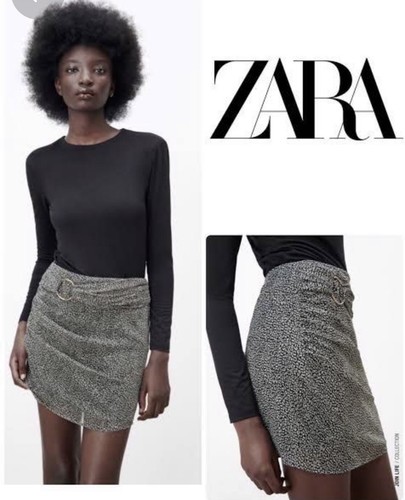 Zara black white animal print - zara, black/white