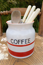 Vintage Sadler Kleen Kitchen Ware Ceramic Jar Without Lid for Coffee