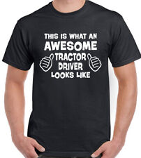 Tractor Driver T-Shirt Farmer Farming Farm Mens Funny MF Massey Ferguson Awesome