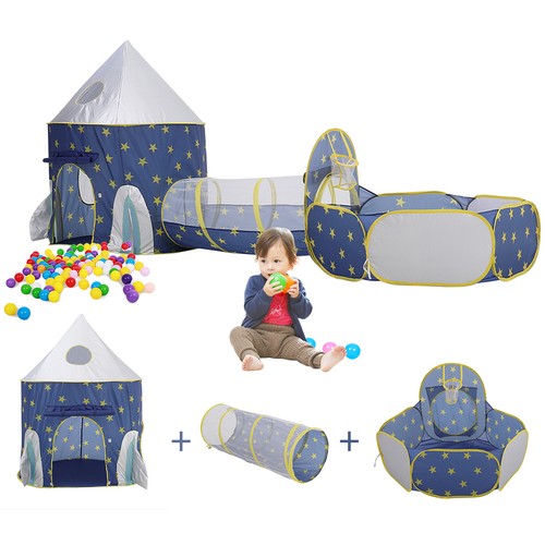Foldable rocket tent 1 - tent, 3-in-1